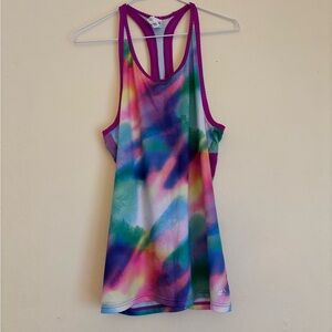 Adidas Climalite Tie Dye Rainbow Tank Top